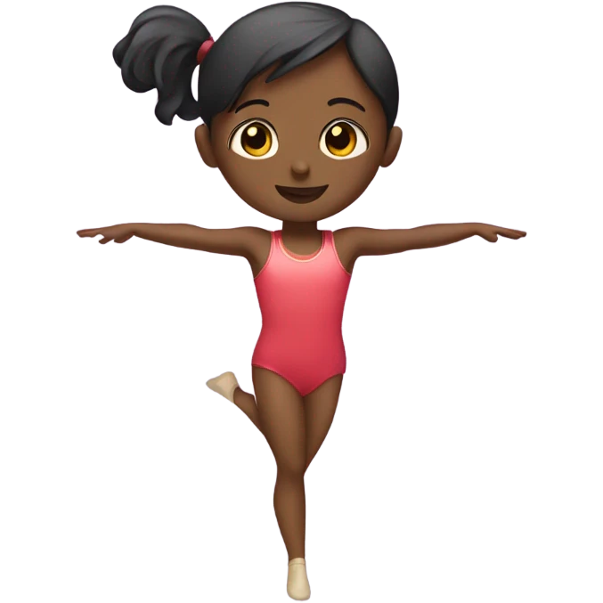 Girl playing gymnastics  emoji