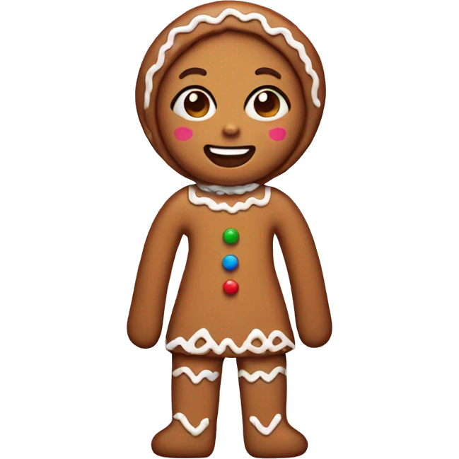 gingerbread girl emoji