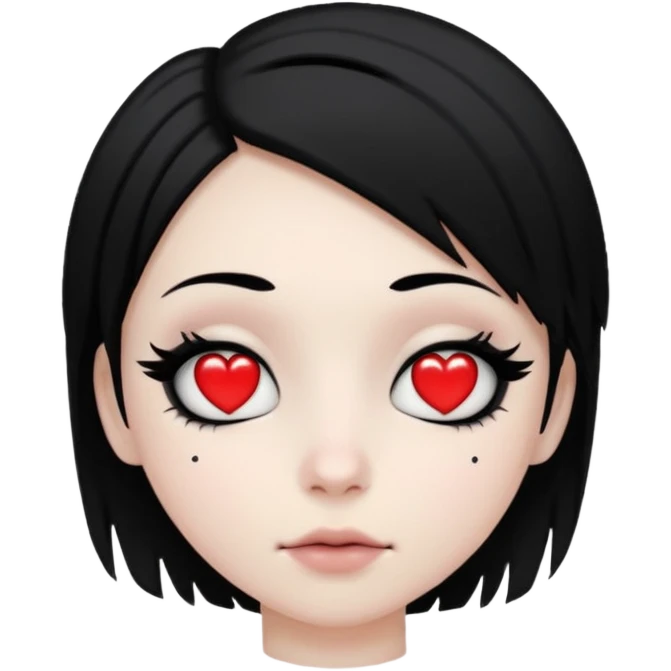 Emo heart eyes emoji