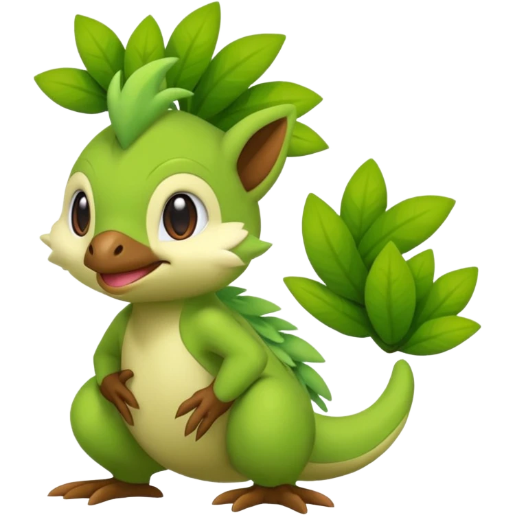  Fey Toony Sprigatito-Grookey-Grovyle-Shaymin-fusion-hybrid emoji