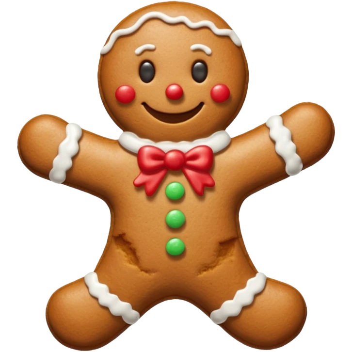 Christmas gingerbread easy emoji