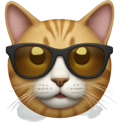 Cat with sunglasses emoji