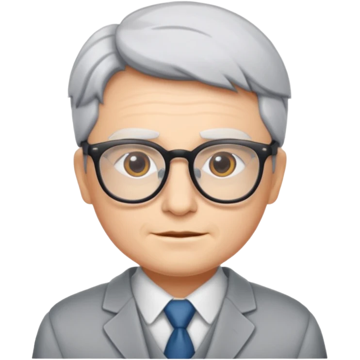 Gojo with glasses and no wrinkles emoji