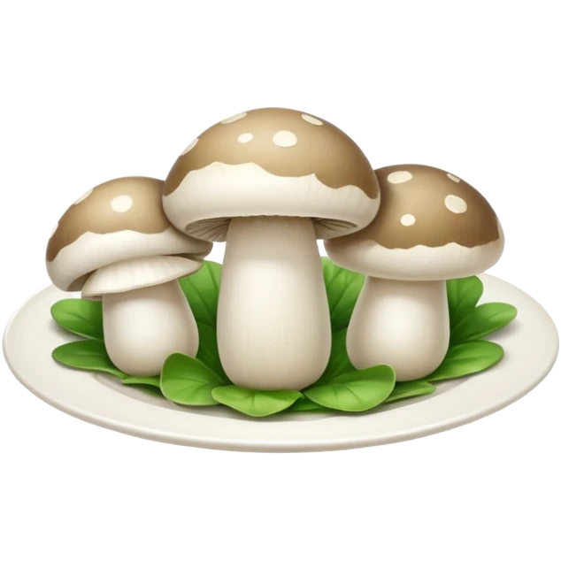 3 champignons on the plate emoji