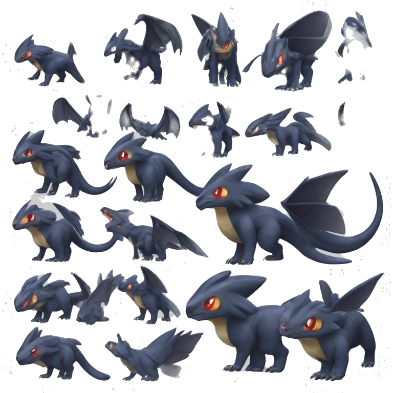 pokémon Nargacuga Fakemon shiny full body emoji
