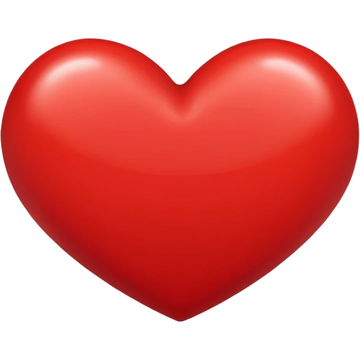красное сердце emoji