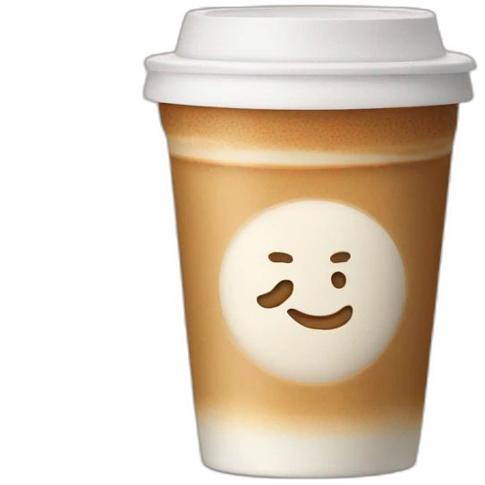 Take away latte emoji