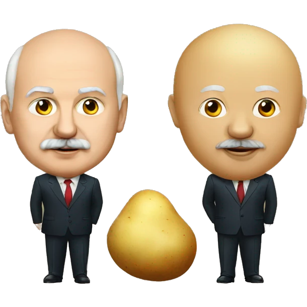 Lukashenko and potato emoji