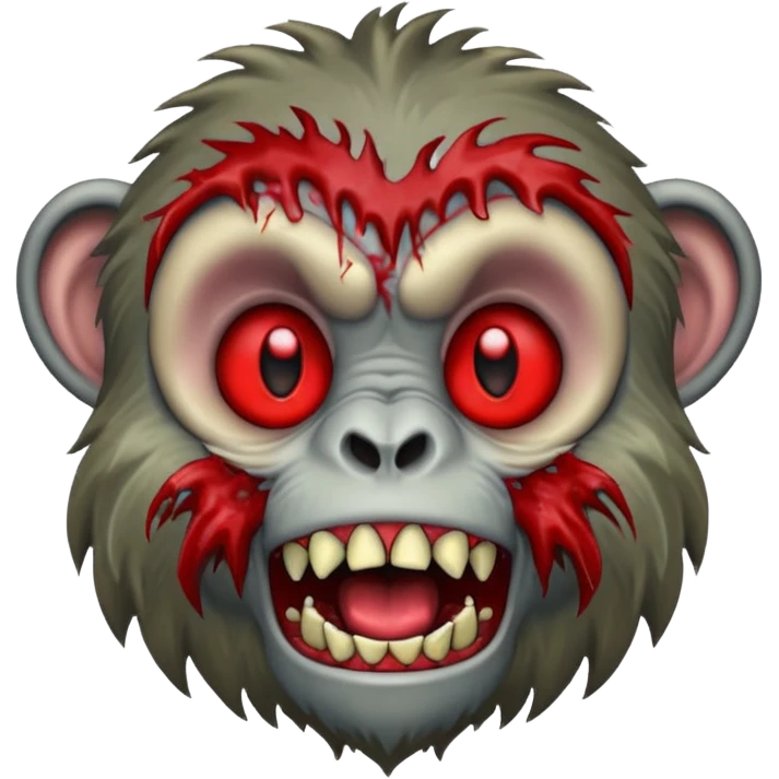 Zombie monkey emoji