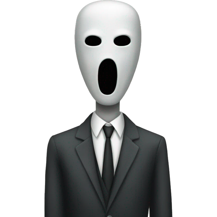 Slenderman scary emoji