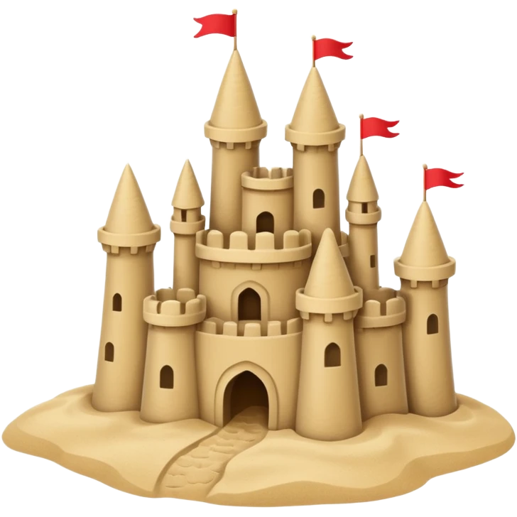 sand castle simple primitive very simple as made by a kid the simkples that can ever be  emoji