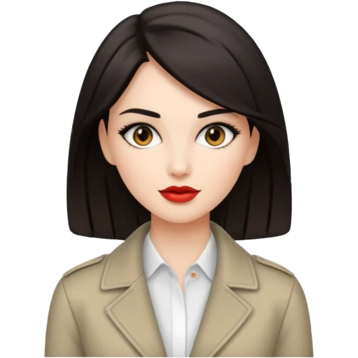 Stylish fashion female emoji