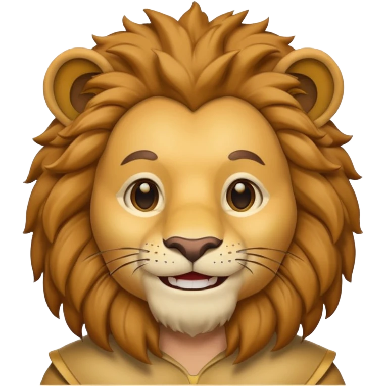 man in lion  costume  emoji