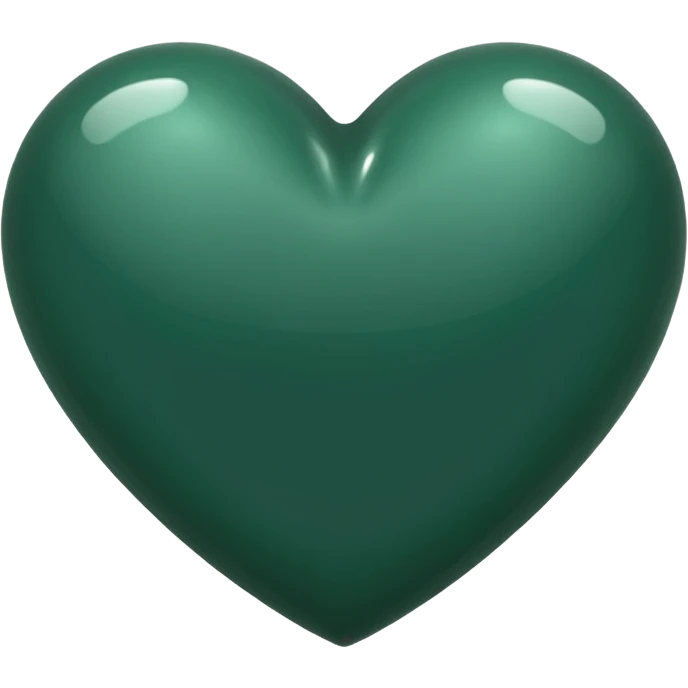 темно-зеленое сердце emoji