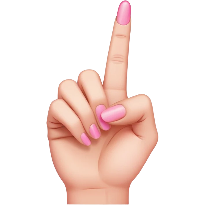 Pink middle finger  emoji