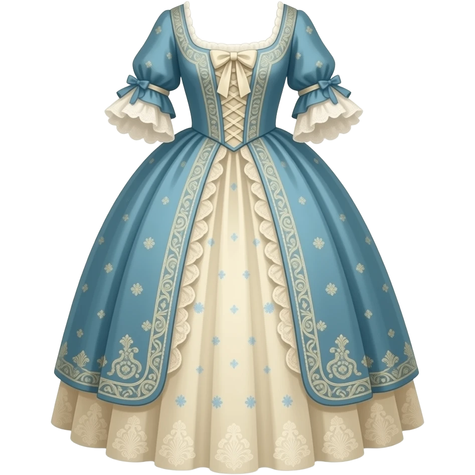 dress southern belle style colonial style emoji