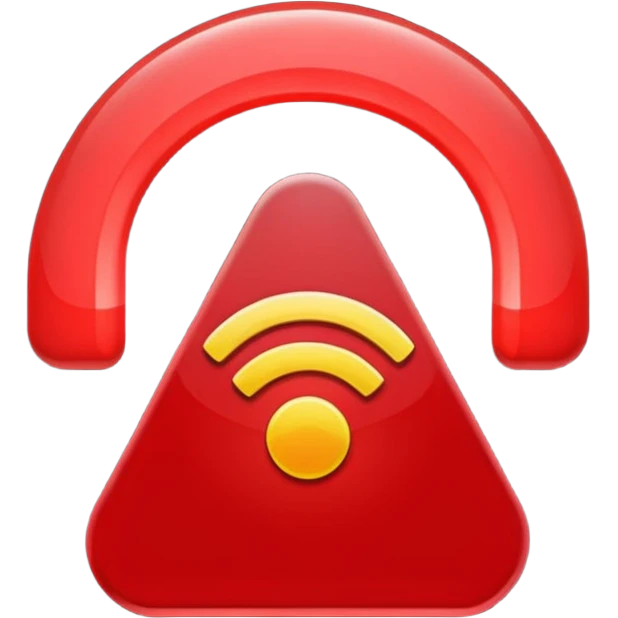 Wifi red emoji