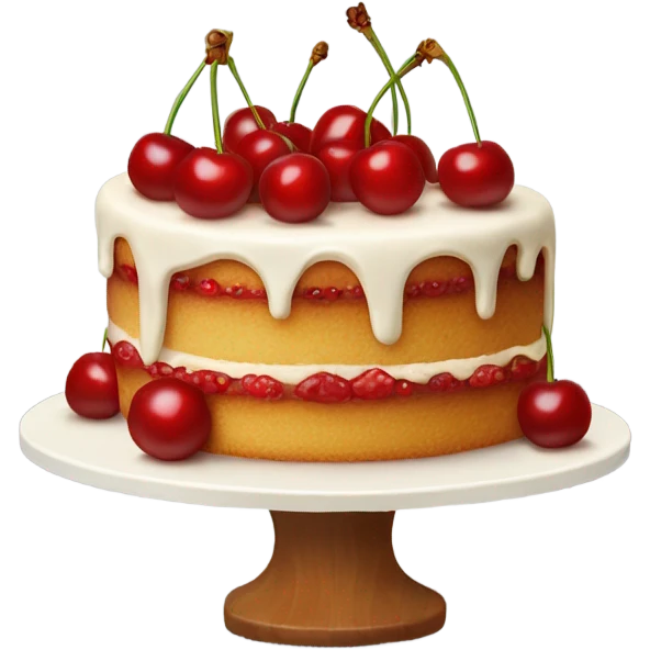 cake with cherry emoji