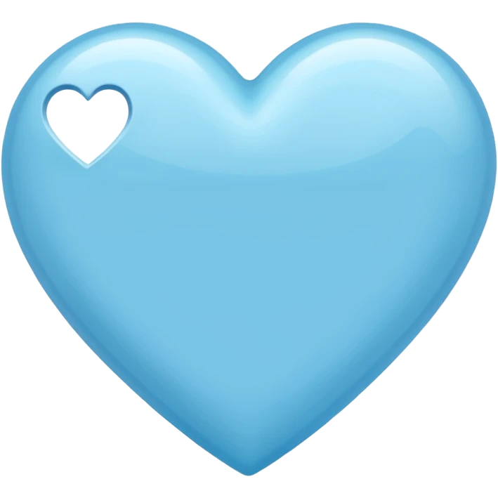 Light blu heart emoji