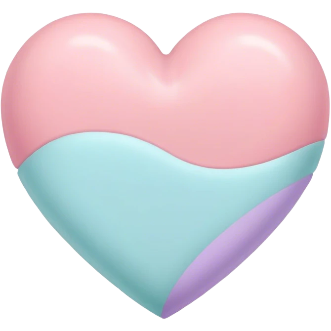 Pastel heart emoji