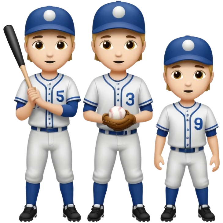 amigos jugando baseball solo hombres de un solo color  emoji