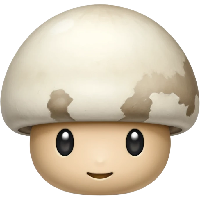 Button mushroom emoji