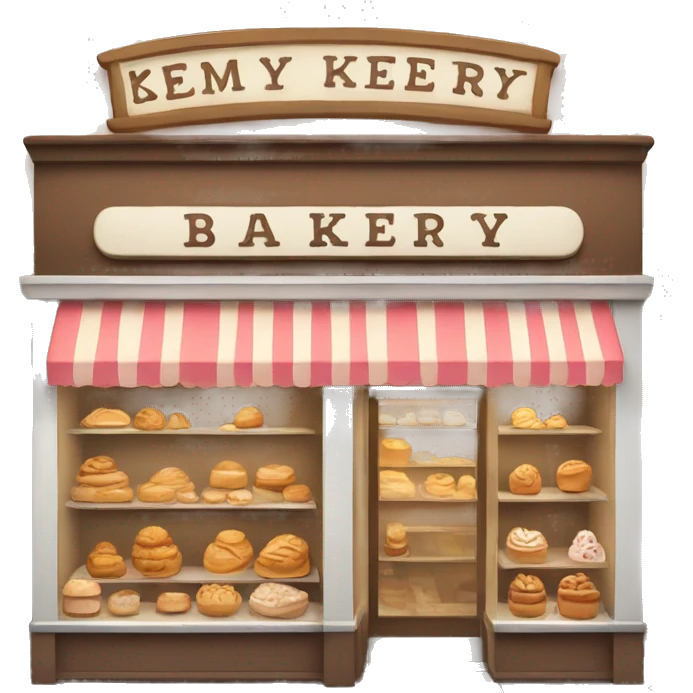 bakery store emoji