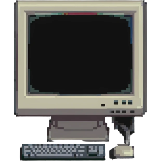 Old computer monitor emoji