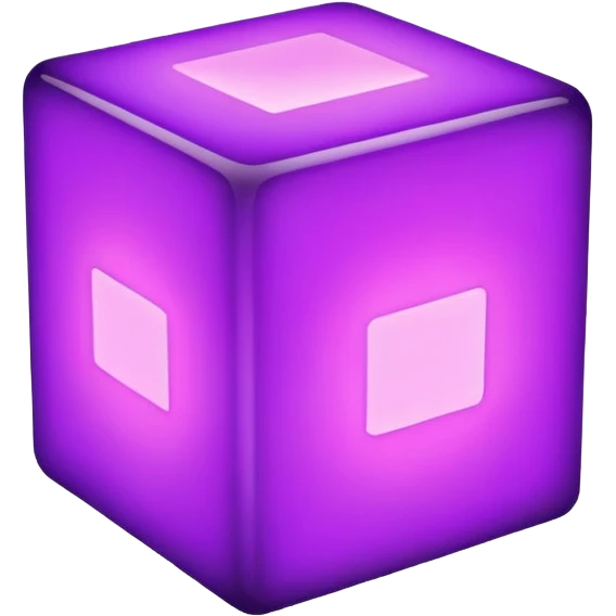 purple glowing block emoji