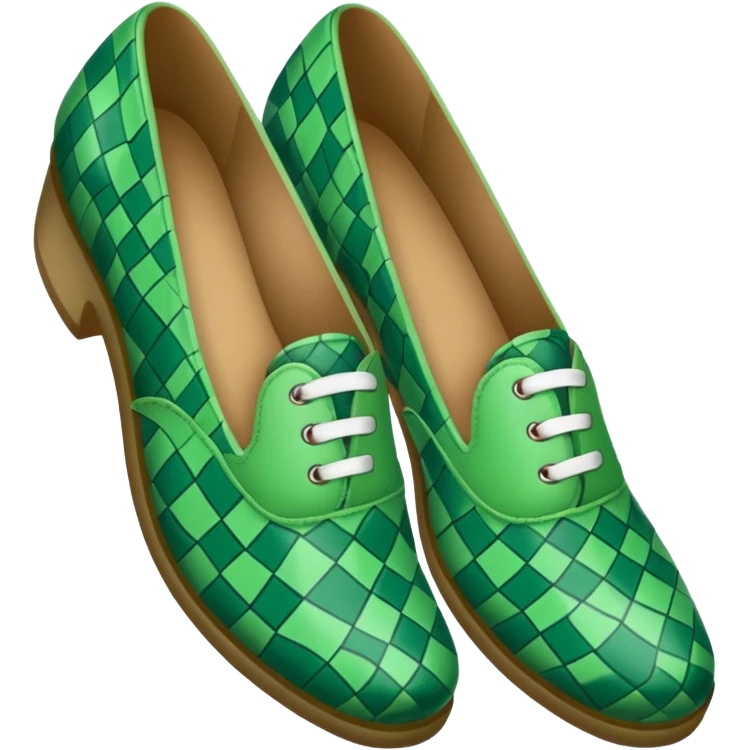 green patterned shoes  emoji