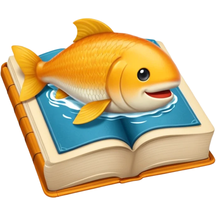Livro cor salmão emoji