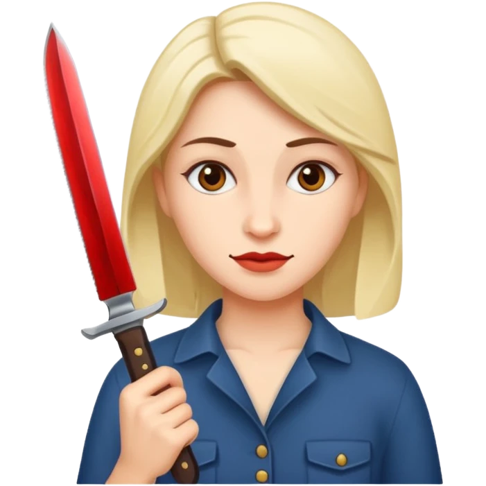 Kind Woman with knife emoji