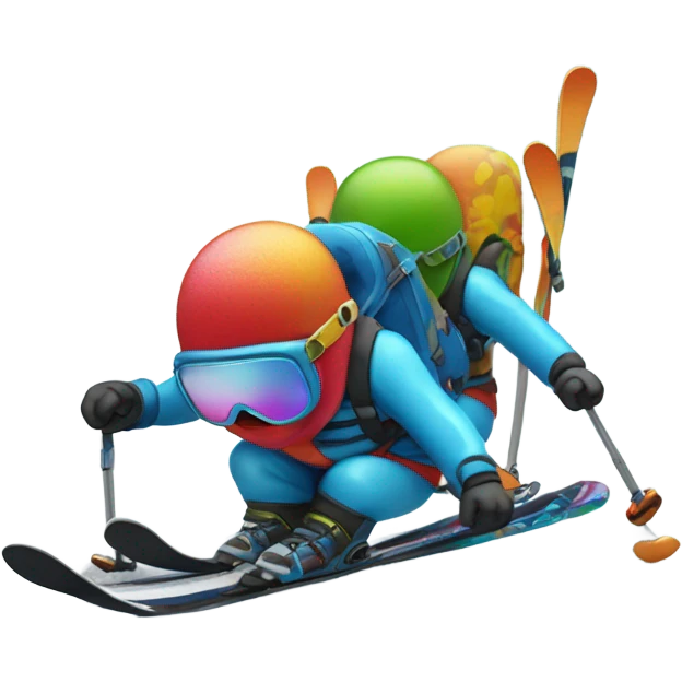 Mold spore skiing emoji