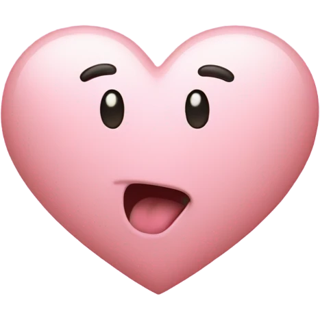 Light Pink heart pumping  emoji