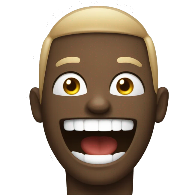 person laughing but also not caring about what someone has to say emoji emoji