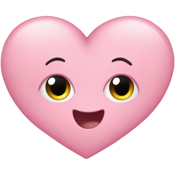 corazón rosa pastel bebé  emoji