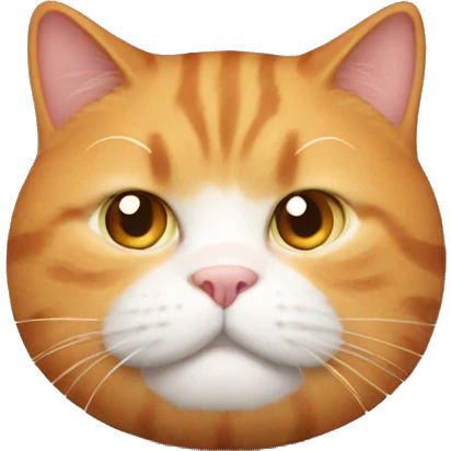 Fat ginger cat emoji