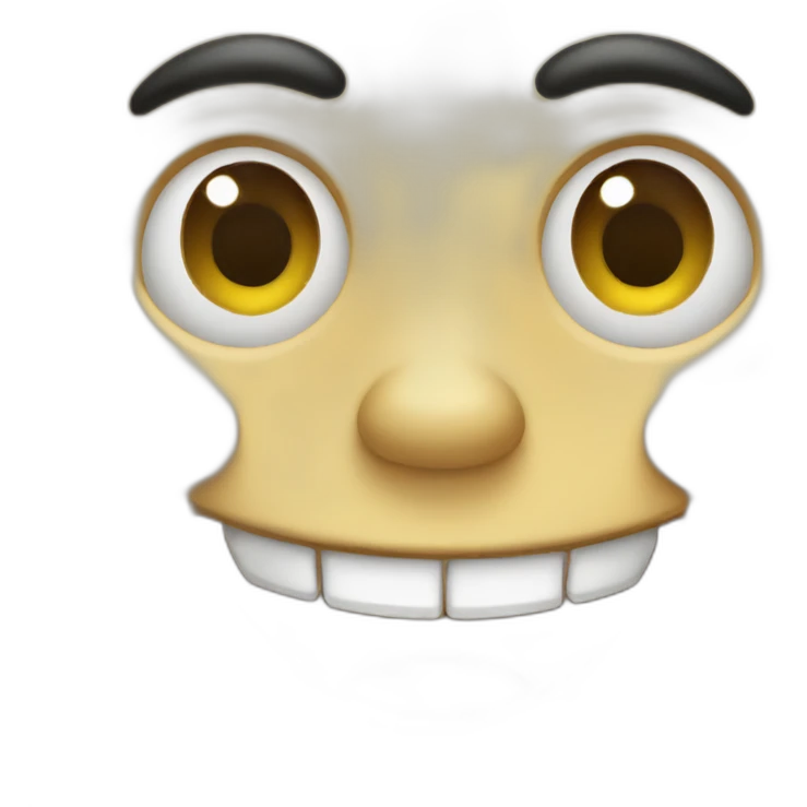 Smiling concha emoji