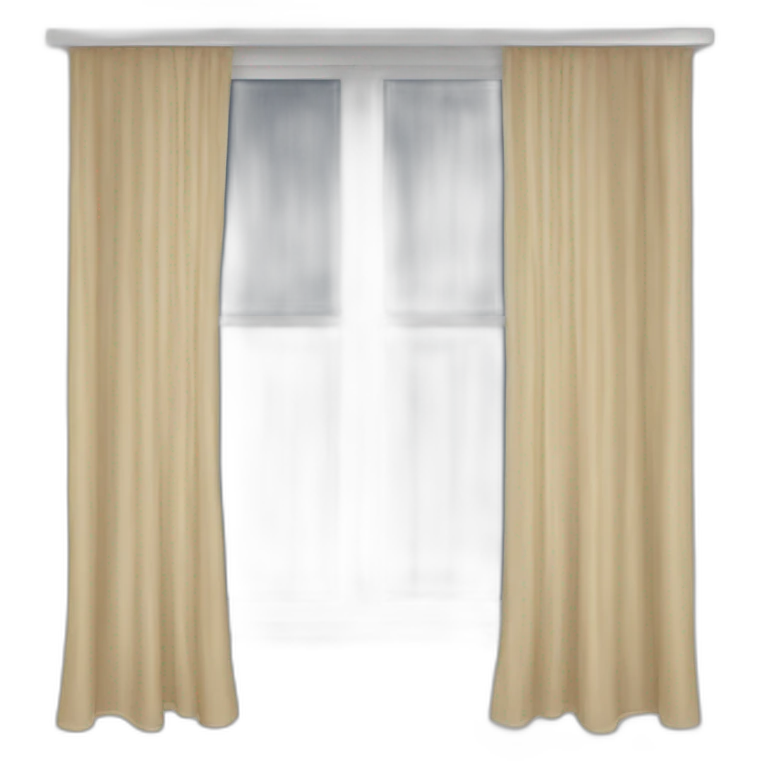 Window with curtain  emoji