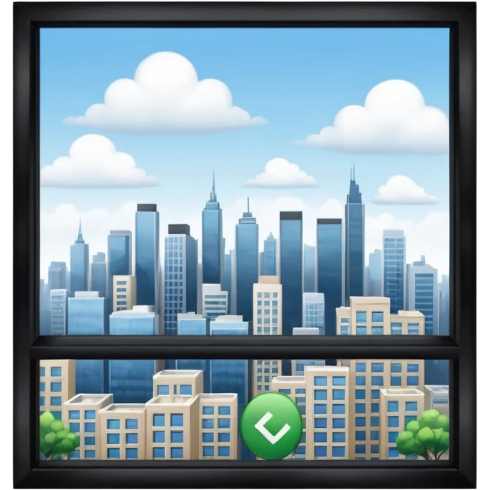 из окна видно emoji