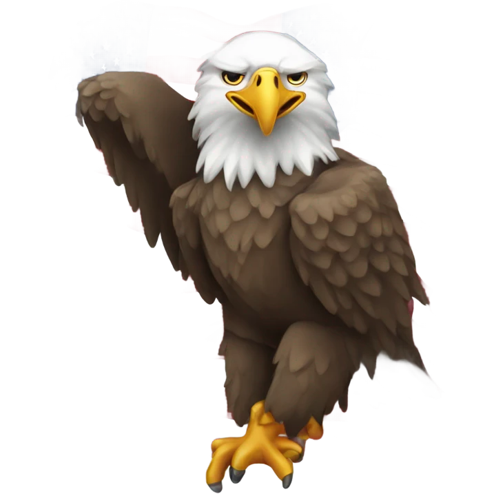 eagle with usa flag emoji