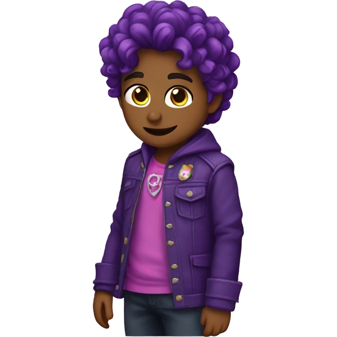 Corazon hinchado morado 💗 emoji