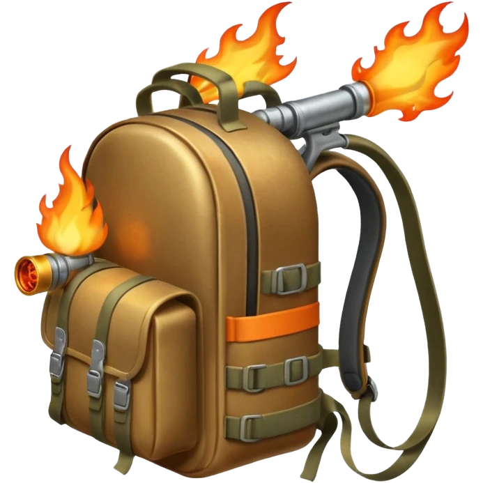flame thrower with backpack emoji