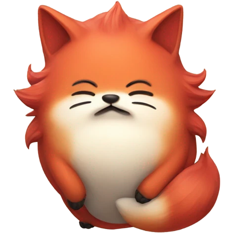Red kitsune blobfish emoji