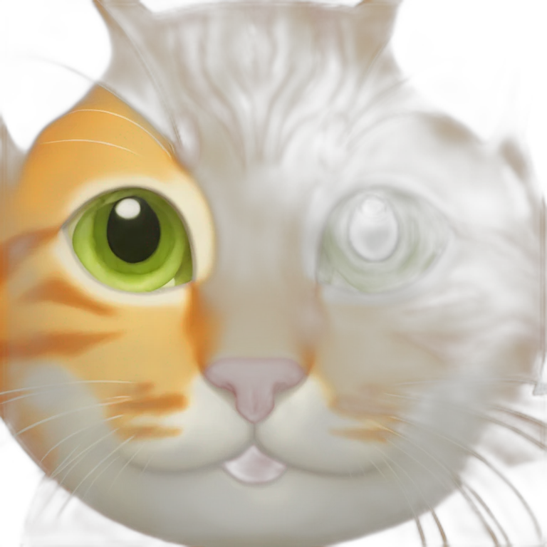 Orange-cat-with-a-cucumber emoji