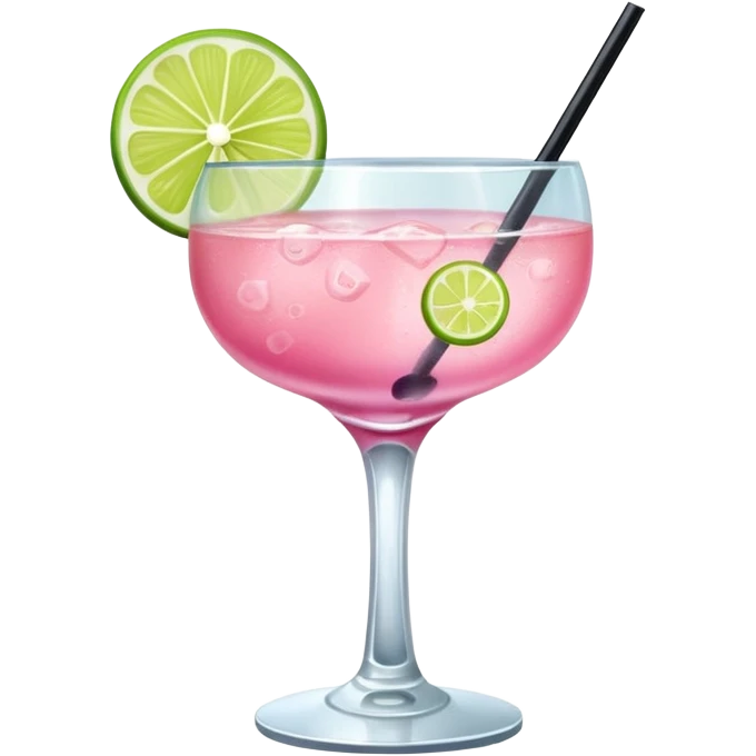 pink cocktail in a mini glass emoji