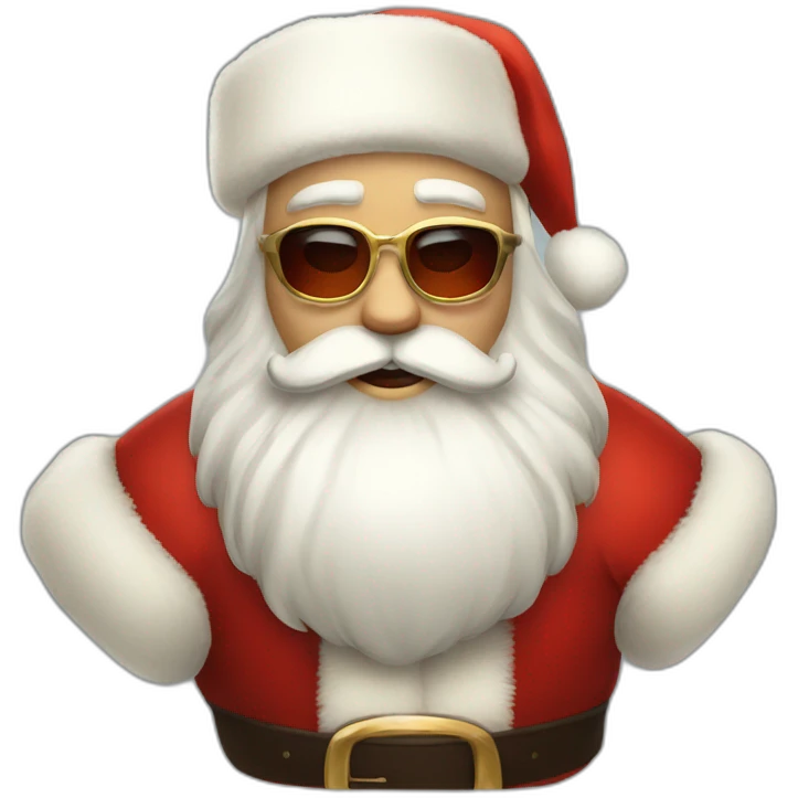cool russian santa claus emoji