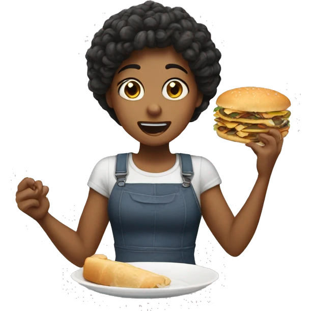 She ate and left no crumbs emoji