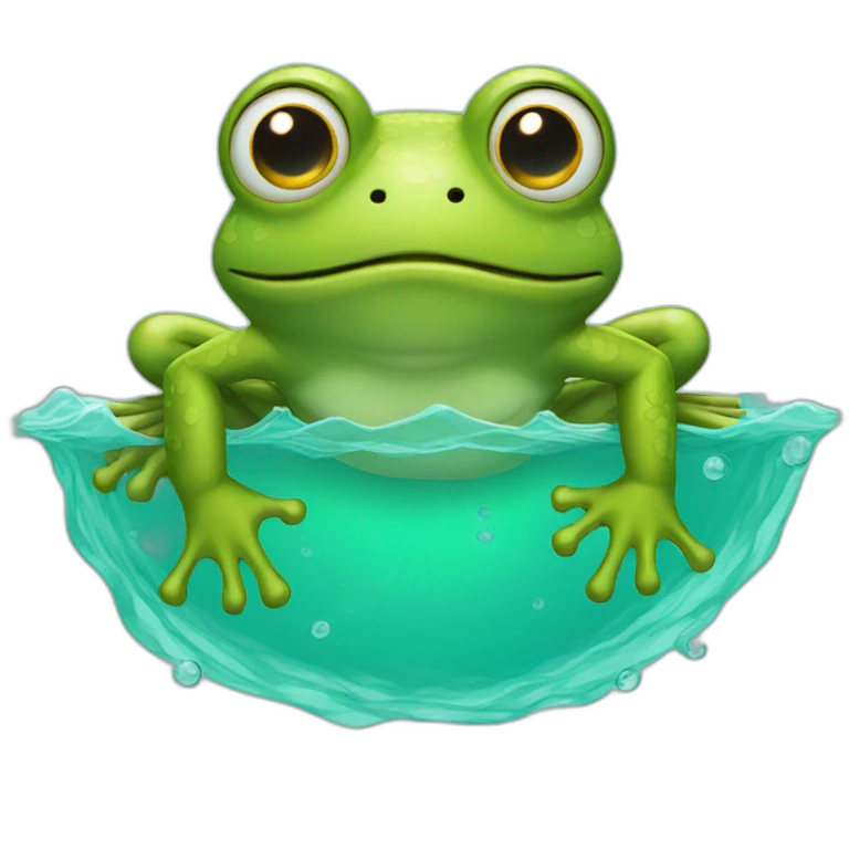 frog with swimming shuit emoji