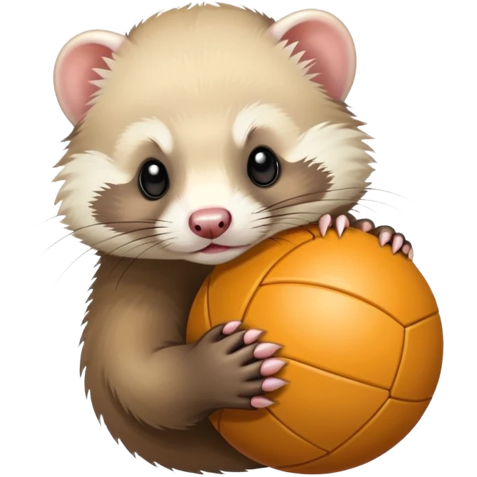 Ferret stealing ball emoji